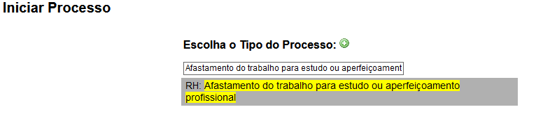 Iniciar processo